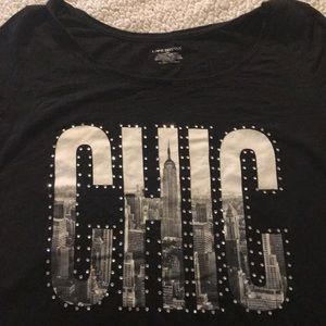 Lane Bryant rhinestone detailed shirt.